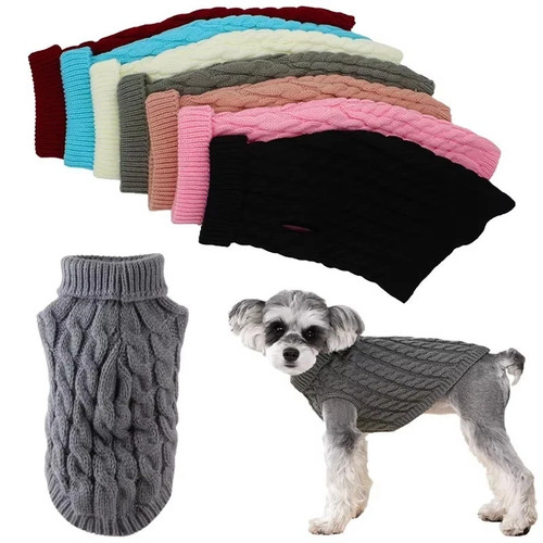 Cozy knit dog sweater winter - cozy,
